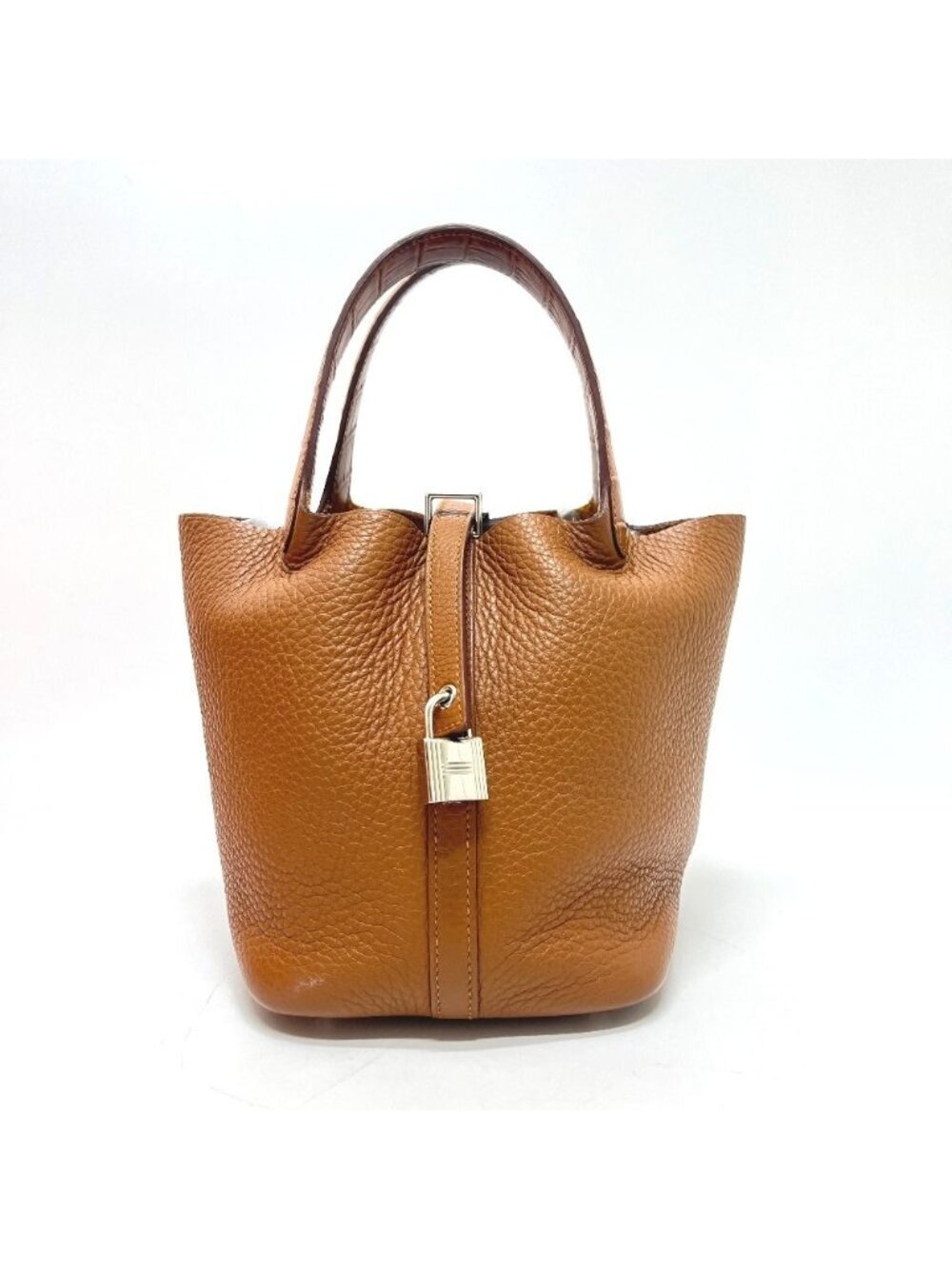 Hermes Handbag Picotin Lock Touch PM Taurillon Clemence Gold